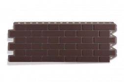 Панель кирпич клинкерный  (коричневый),  1,22 х 0,44м