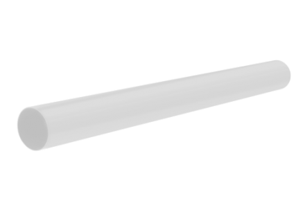 Труба водосточная с муфтой ПВХ (4м.)- белая (1уп. = 8 шт.)